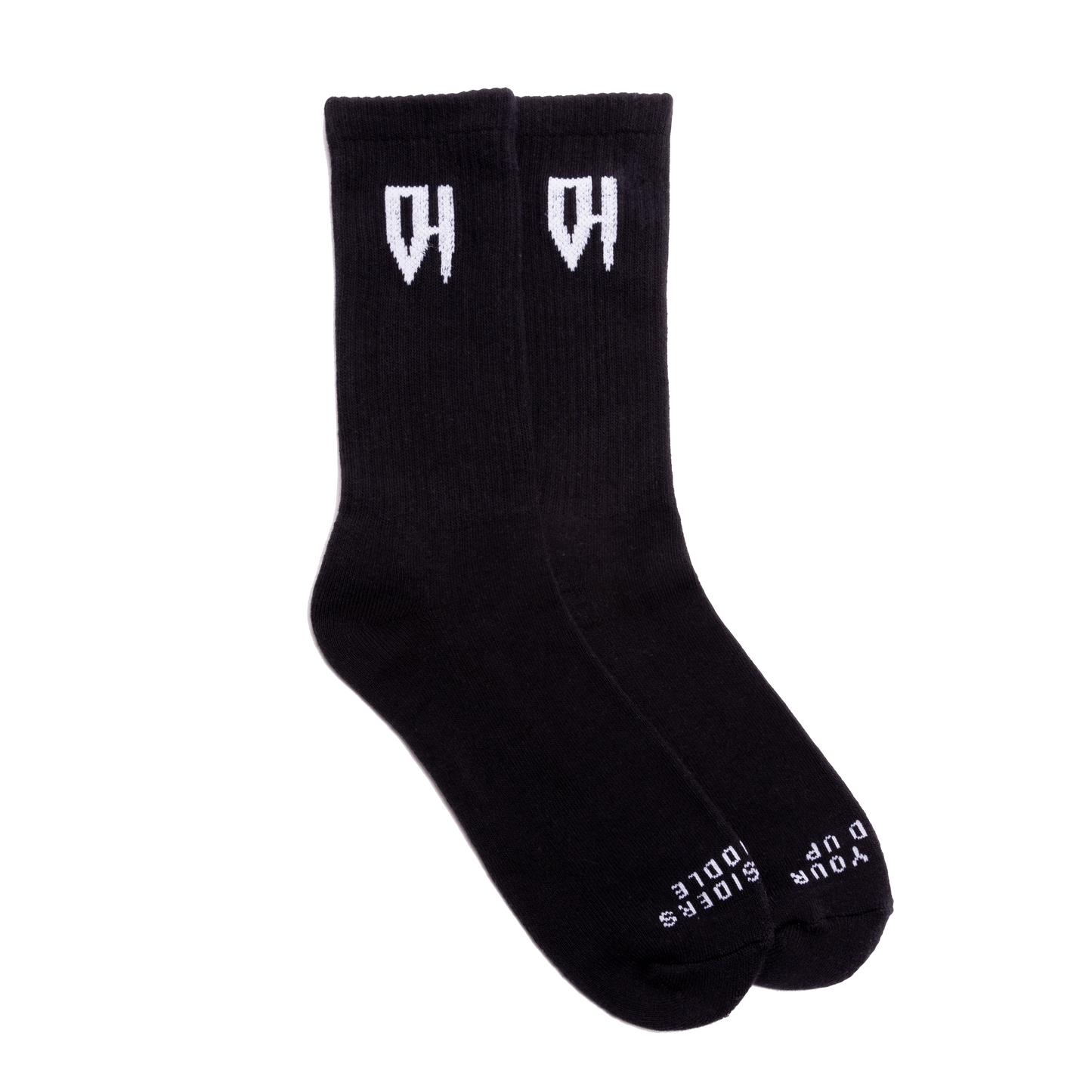 "Keep your head up" Socks (black)